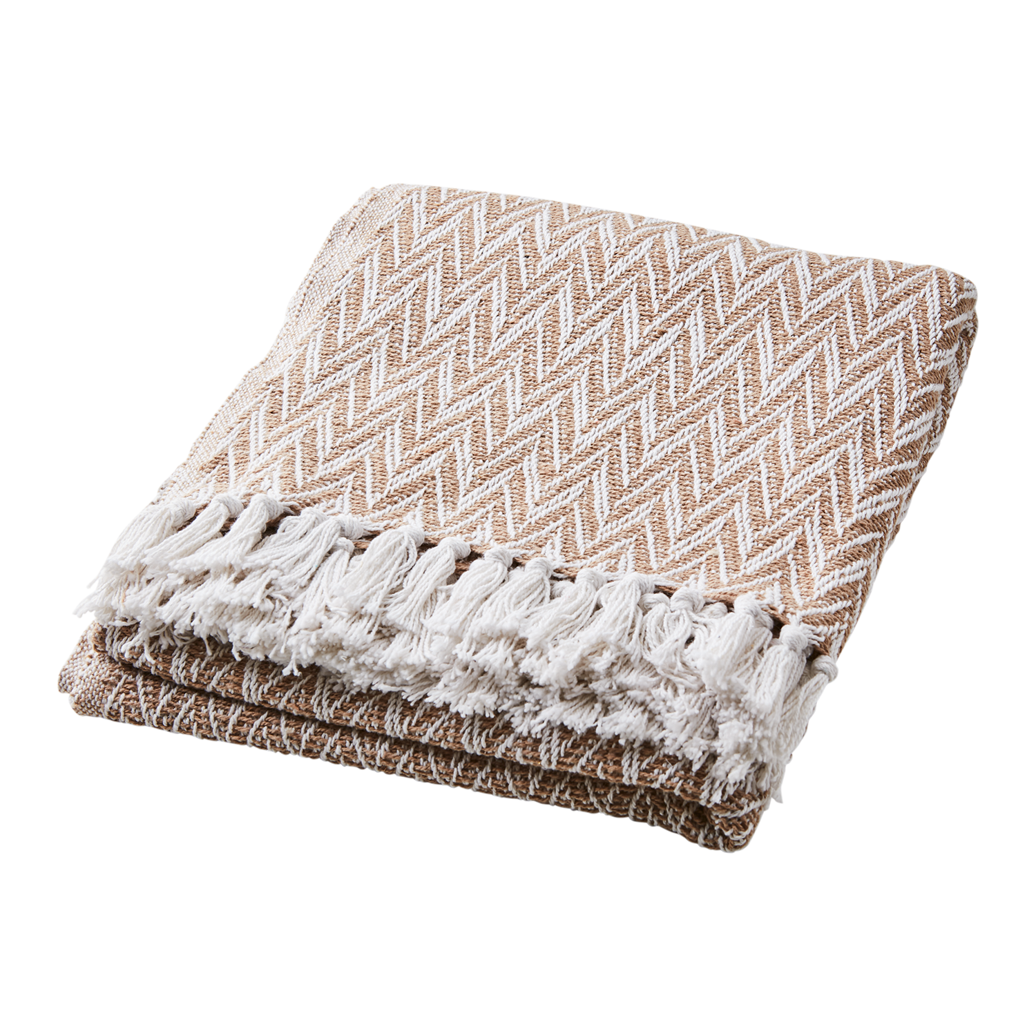 Anna filt i beige vit