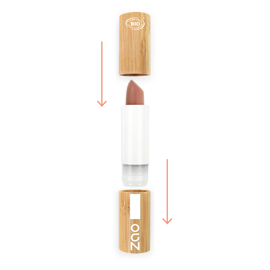 ZAO Cocoon Lipstick 416 Brownish Pink - 4