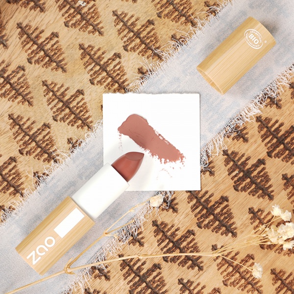 ZAO Cocoon Lipstick 416 Brownish Pink - 3