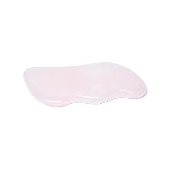Rose quartz gua sha massage stone wave