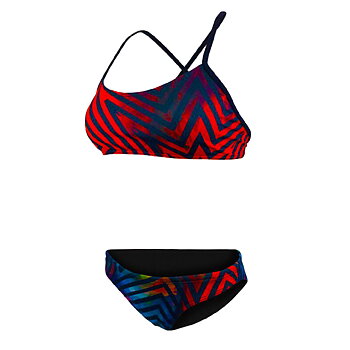 Stylish and different swimming bikini perfect for both swimming practice and sunny summer days. Now with a new light-back bikini!