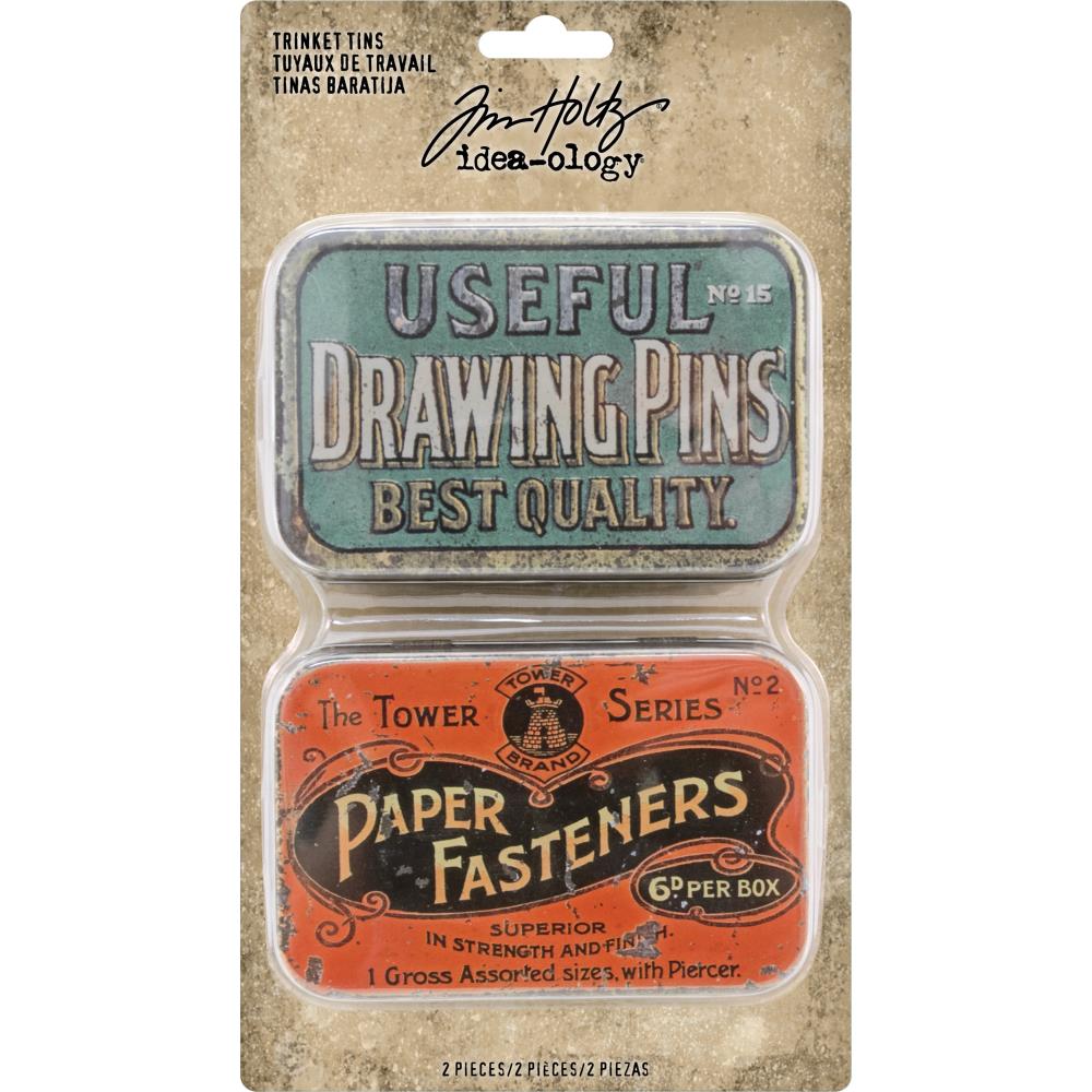 Tim Holtz - Idea-Ology Metal Trinket Tins 2/Pkg