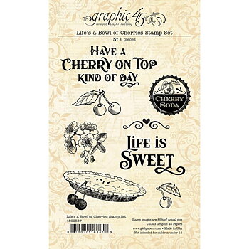 Graphic 45 -Life's A Bowl Of Cherries Stamp Set
