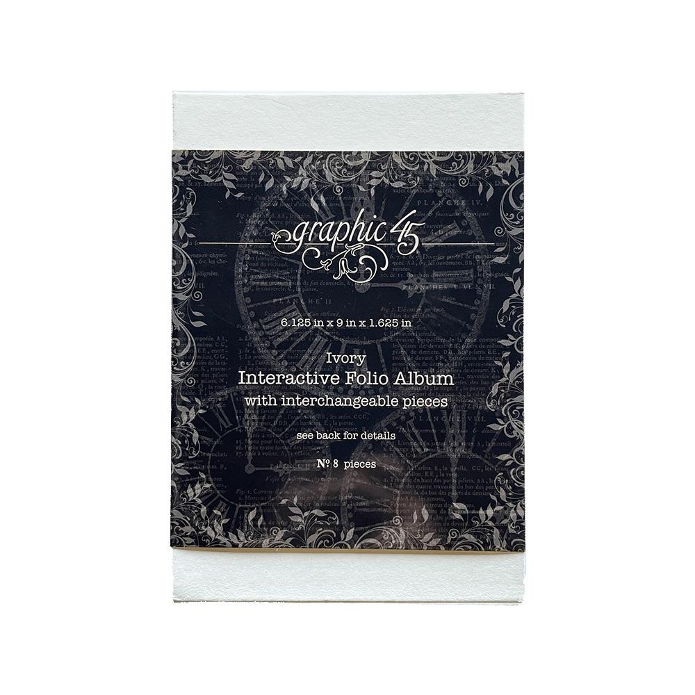  Graphic45 - Staples Interactive Folio Album - Ivory