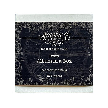  Graphic45 - Staples Album In A Box - Ivory