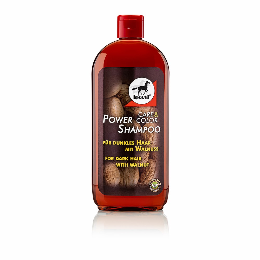 Leovet Power Shampoo Color Walnut for dark horses - 500 ml