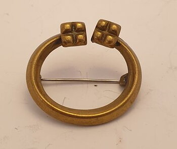 Kalevala Kuro brosch brons Finland 1960-tal