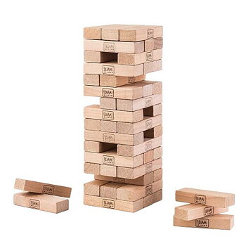 Træ Jenga spil
