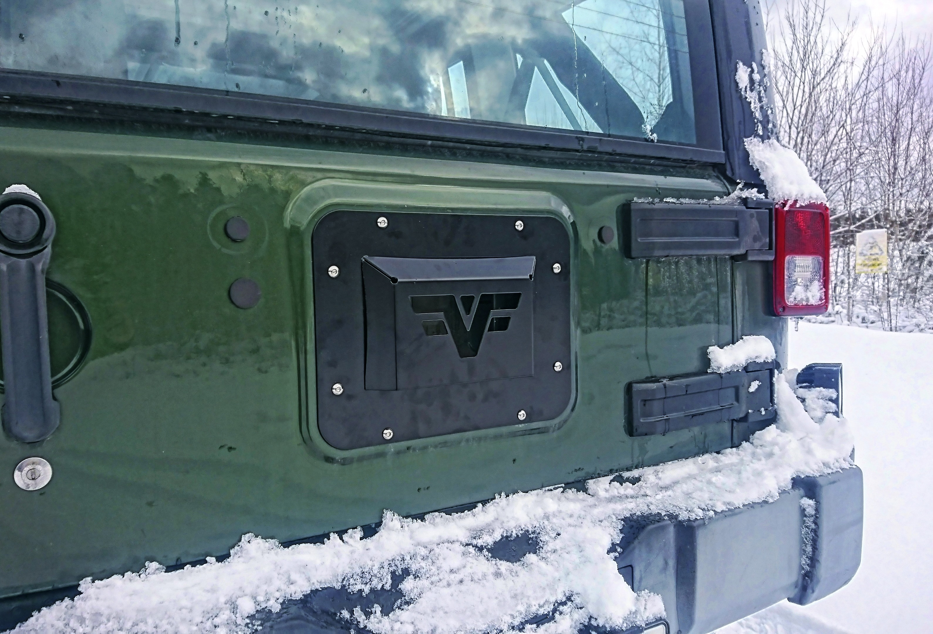 Falken Fabrication Spare Tire Delete Plate - Jeep JK & JKU - 2