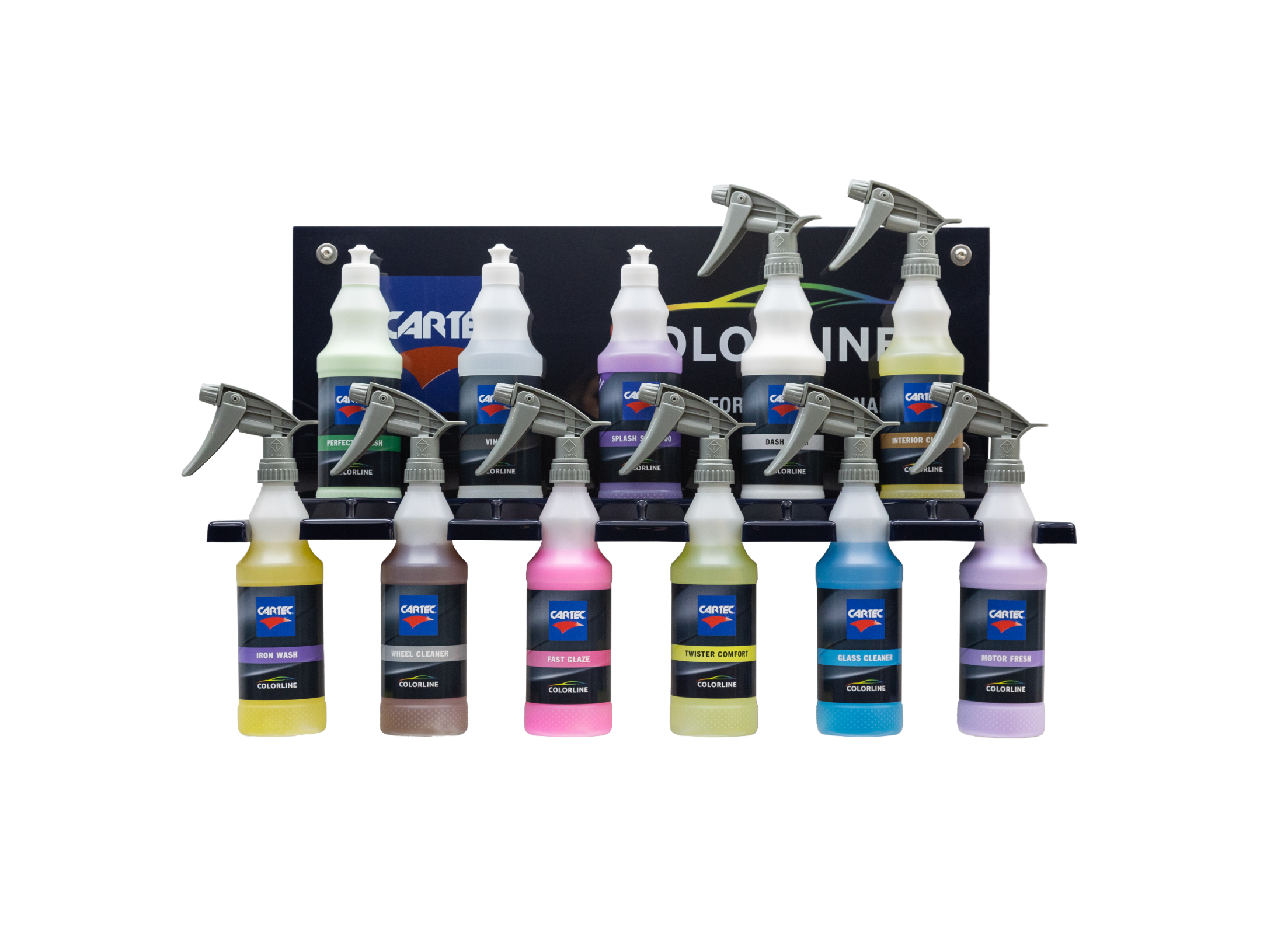 Cartec Colorline Startpaket – Komplett kit med Professionella Bilvårdsprodukter (12 x 500 ml)