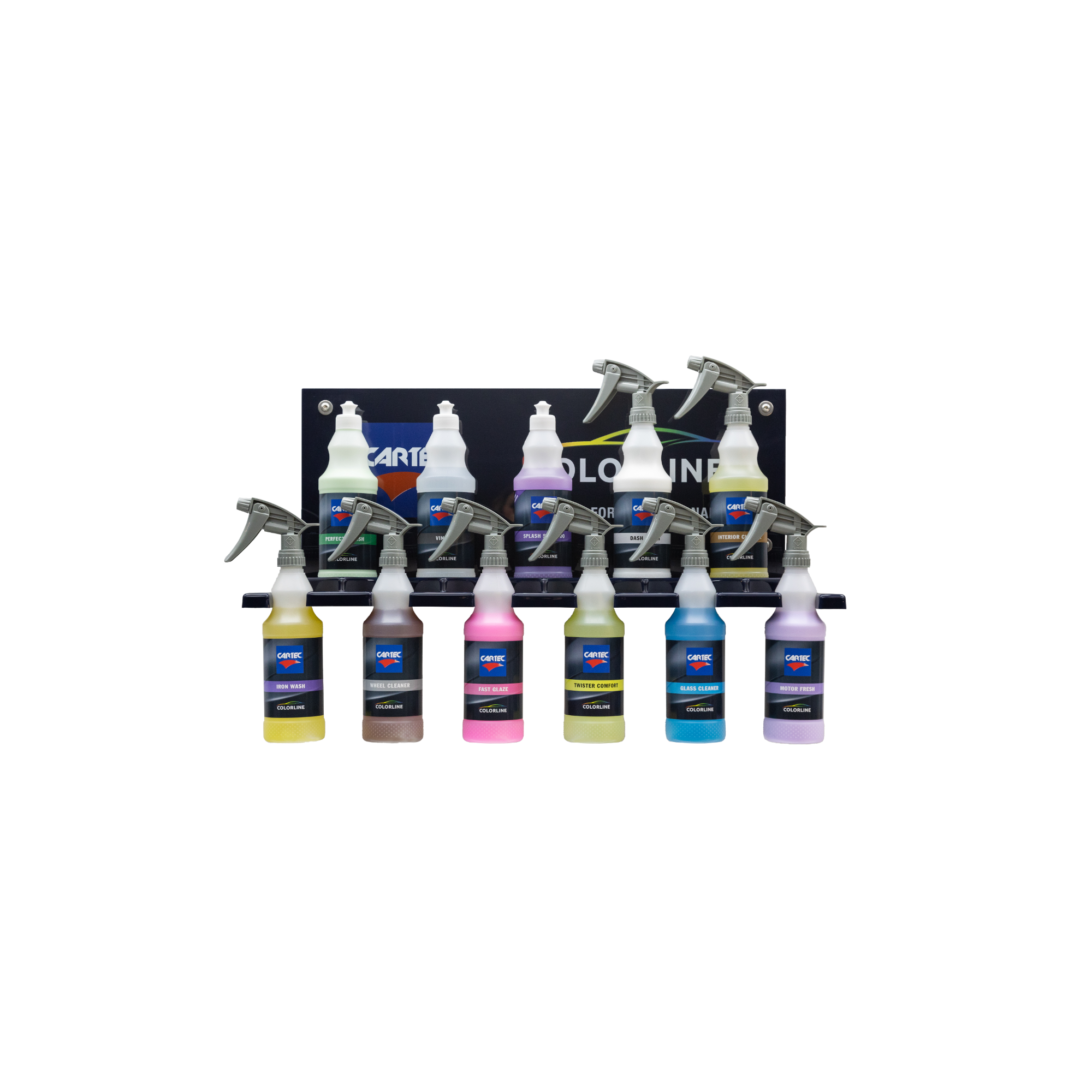 Cartec Colorline Startpaket – Komplett kit med Professionella Bilvårdsprodukter (12 x 500 ml)