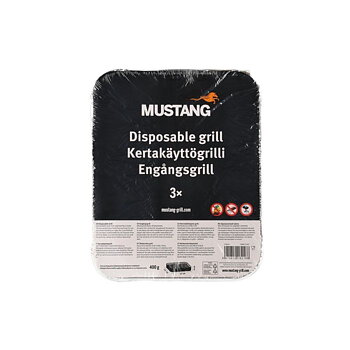Engångsgrill Mustang  3 -pack