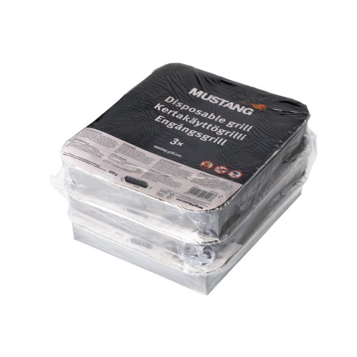 Engångsgrill Mustang  3 -pack - 2
