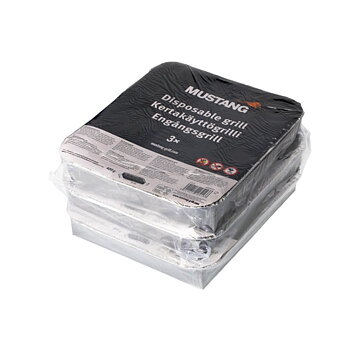 Engångsgrill Mustang  3 -pack