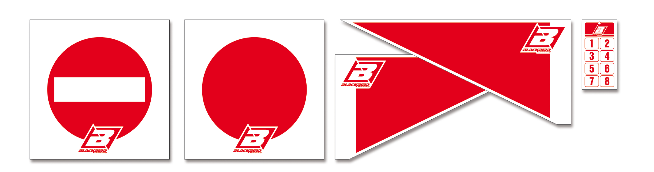 Blackbird Enduro Track Arrows/Sign Kit