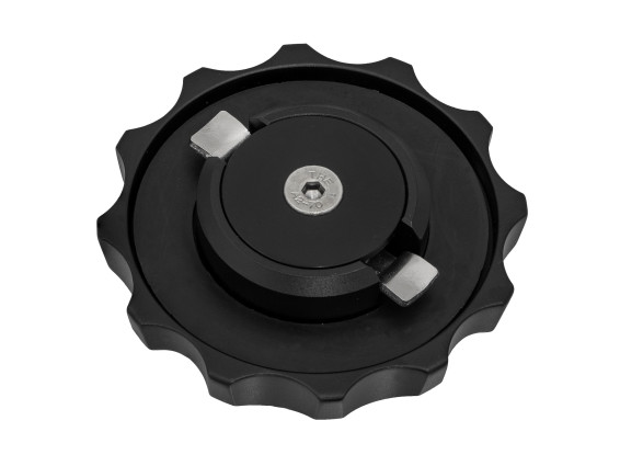 Tanklock svartanodiserat, mycket hög kvalite, CNC-fräst aluminium 38mm - 2
