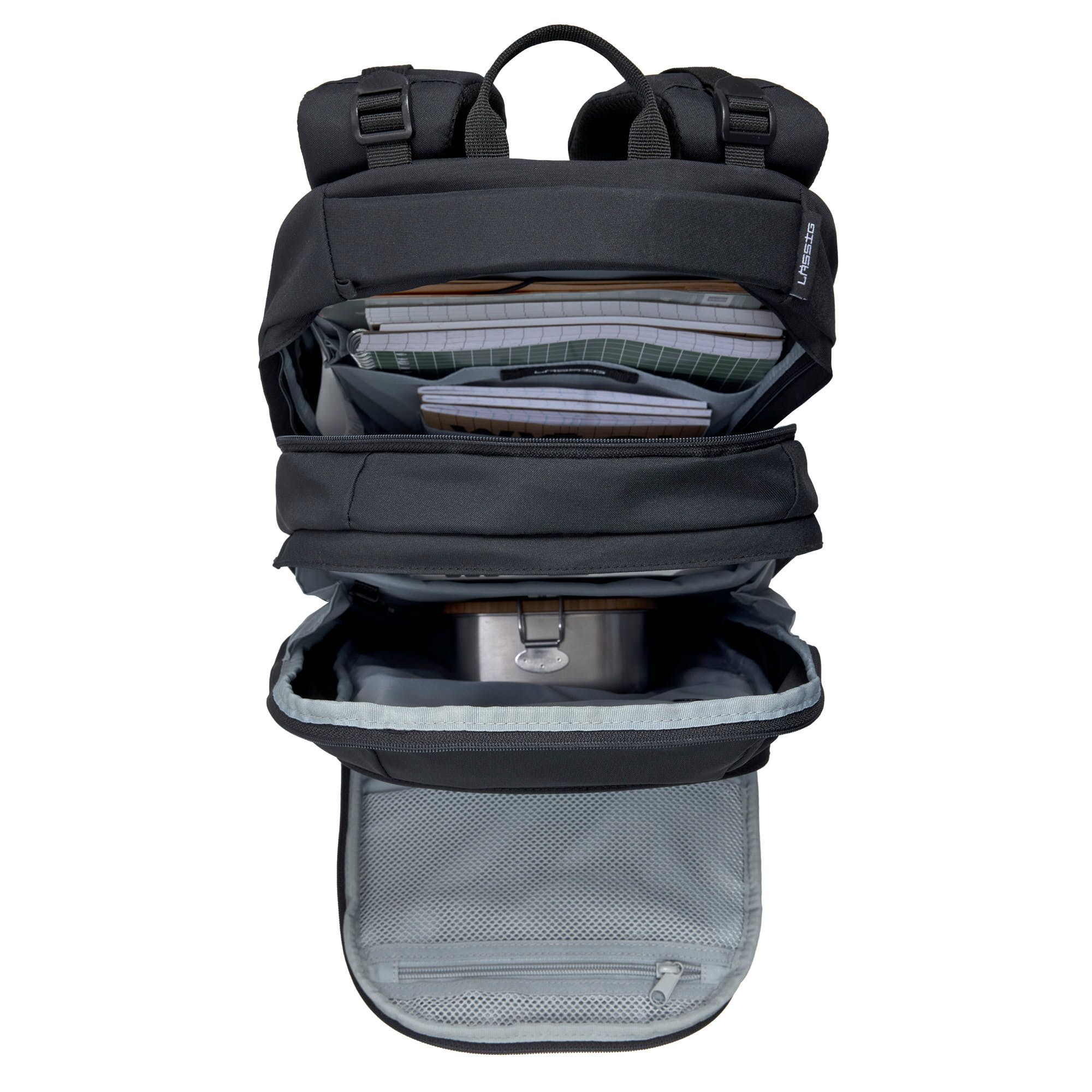 Lässig School Backpack Origin Bold black - 6