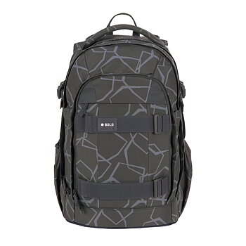 Lässig School Backpack Origin Bold Edges grey