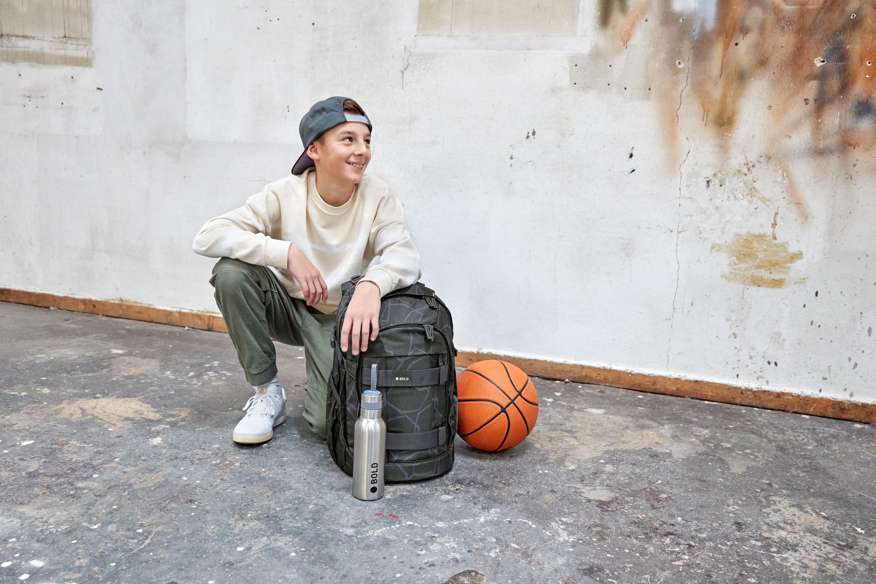 Lässig School Backpack Origin Bold Edges grey - 9