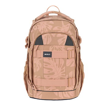 Lässig School Backpack Origin Bold Leaves caramel