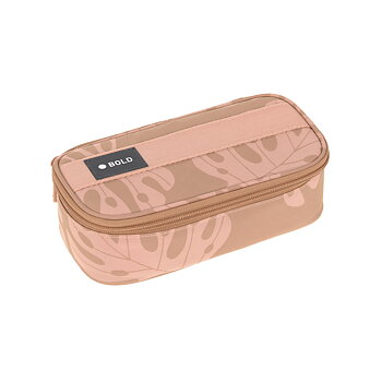 Lässig School Spacy Pencil Case Bold Leaves caramel