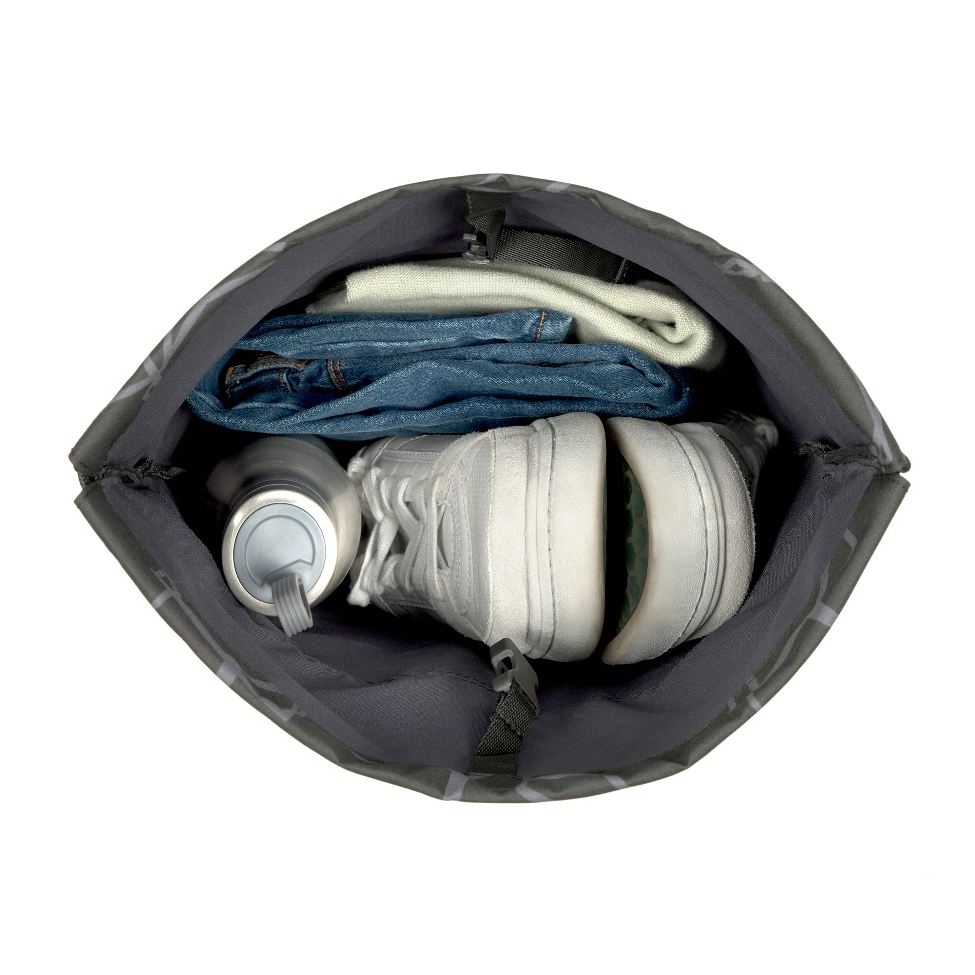 Lässig School String Bag Bold Edges grey - 4