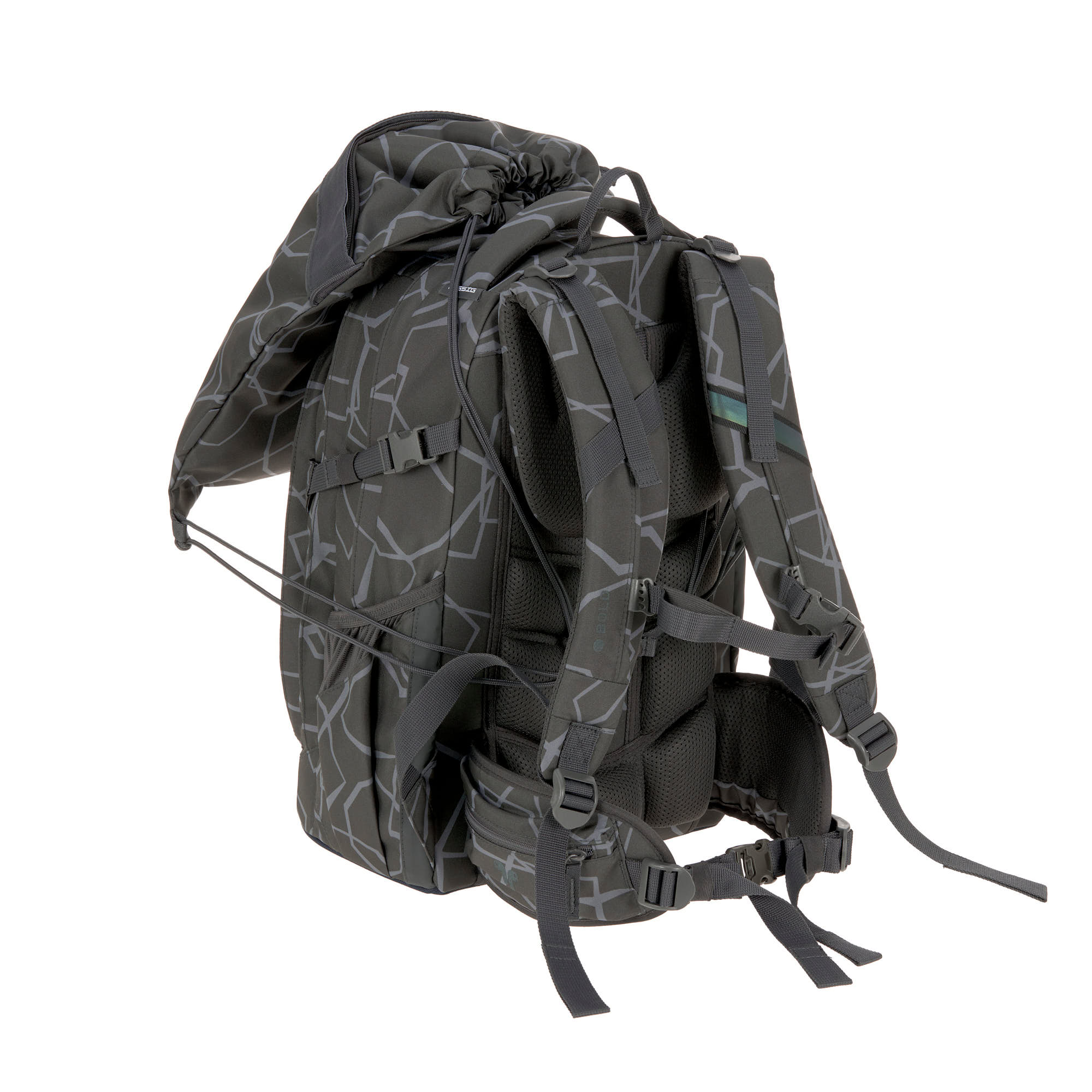 Lässig School String Bag Bold Edges grey - 5