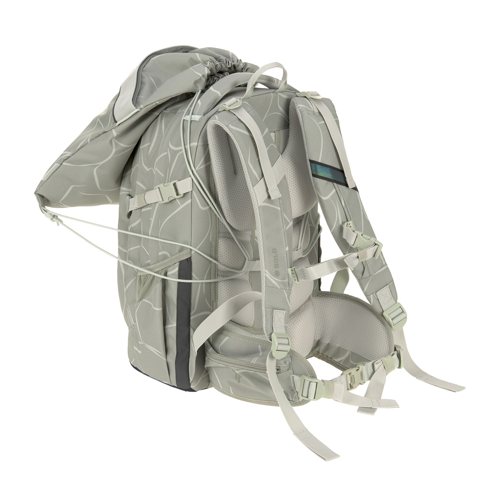 Lässig School String Bag Bold Curve sage - 5