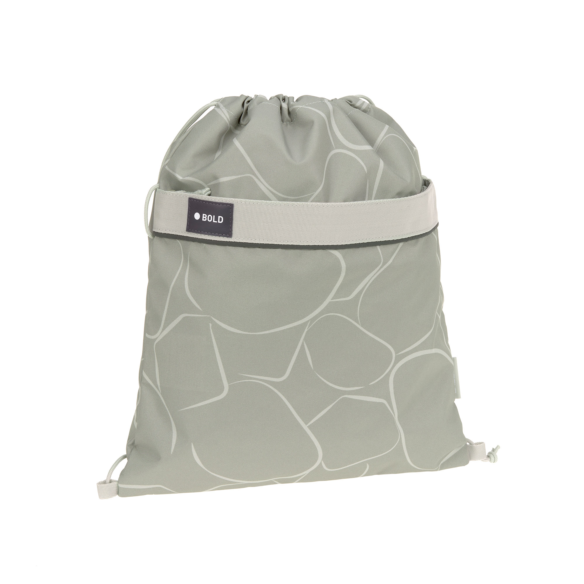 Lässig School String Bag Bold Curve sage