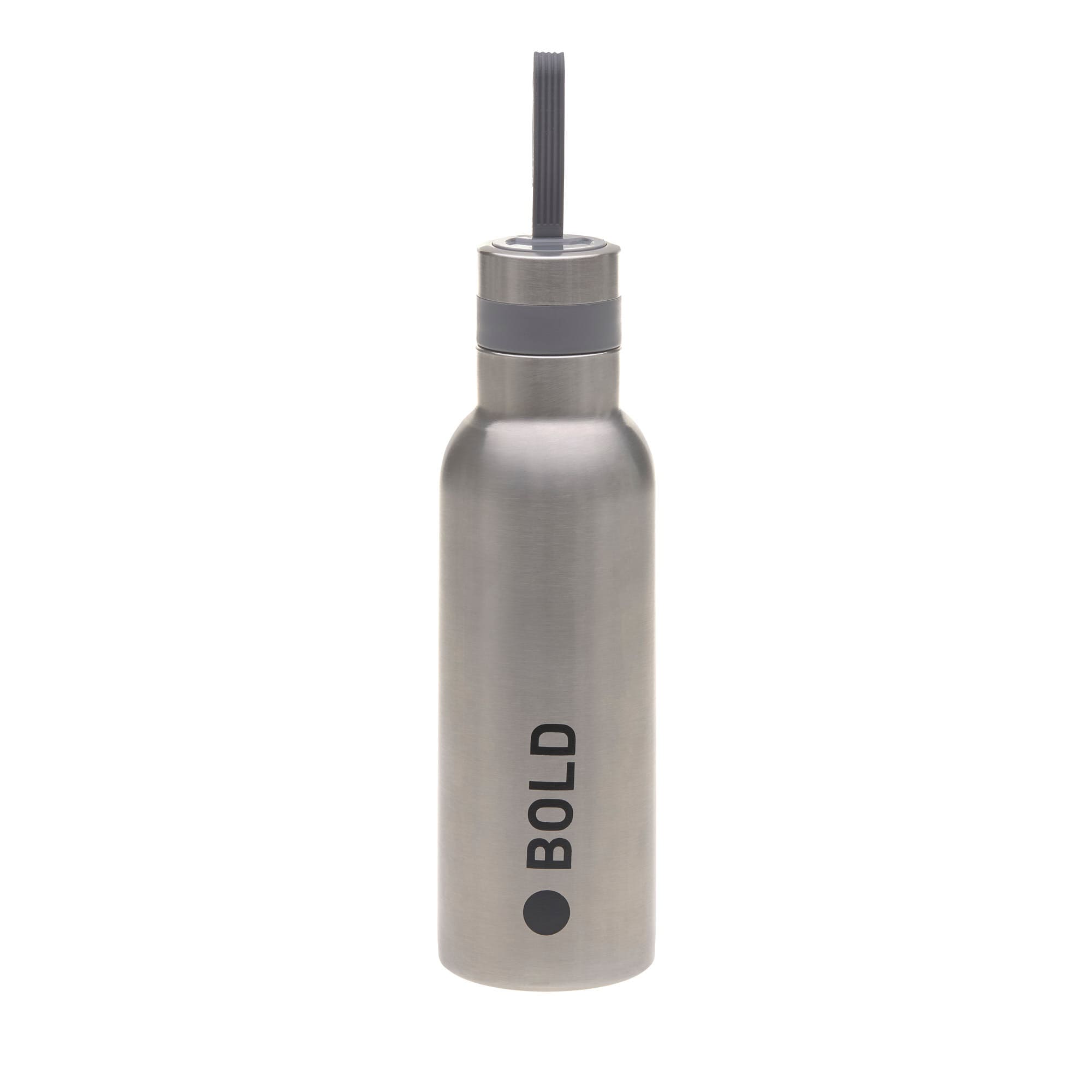 Lässig School Bottle Stainless Steel Bold silver