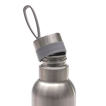 Lässig School Bottle Stainless Steel Bold silver