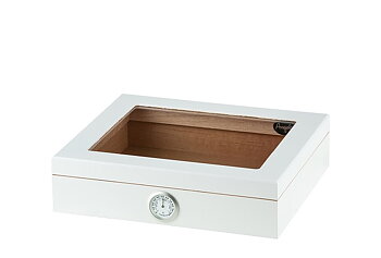 Angelo Humidor med glaslock - Vit