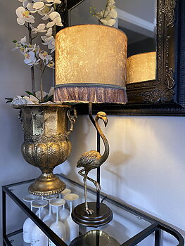 FLAMINGO bordlampa, svartguld/guld - Aneta Lighting