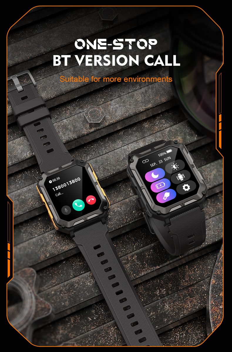 Philippe Palmer Smart Watch LP67 Black Orange - 21