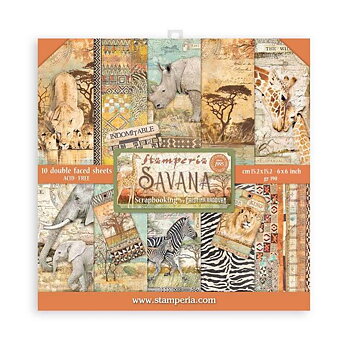 Stamperia PP 6x6  -Savana