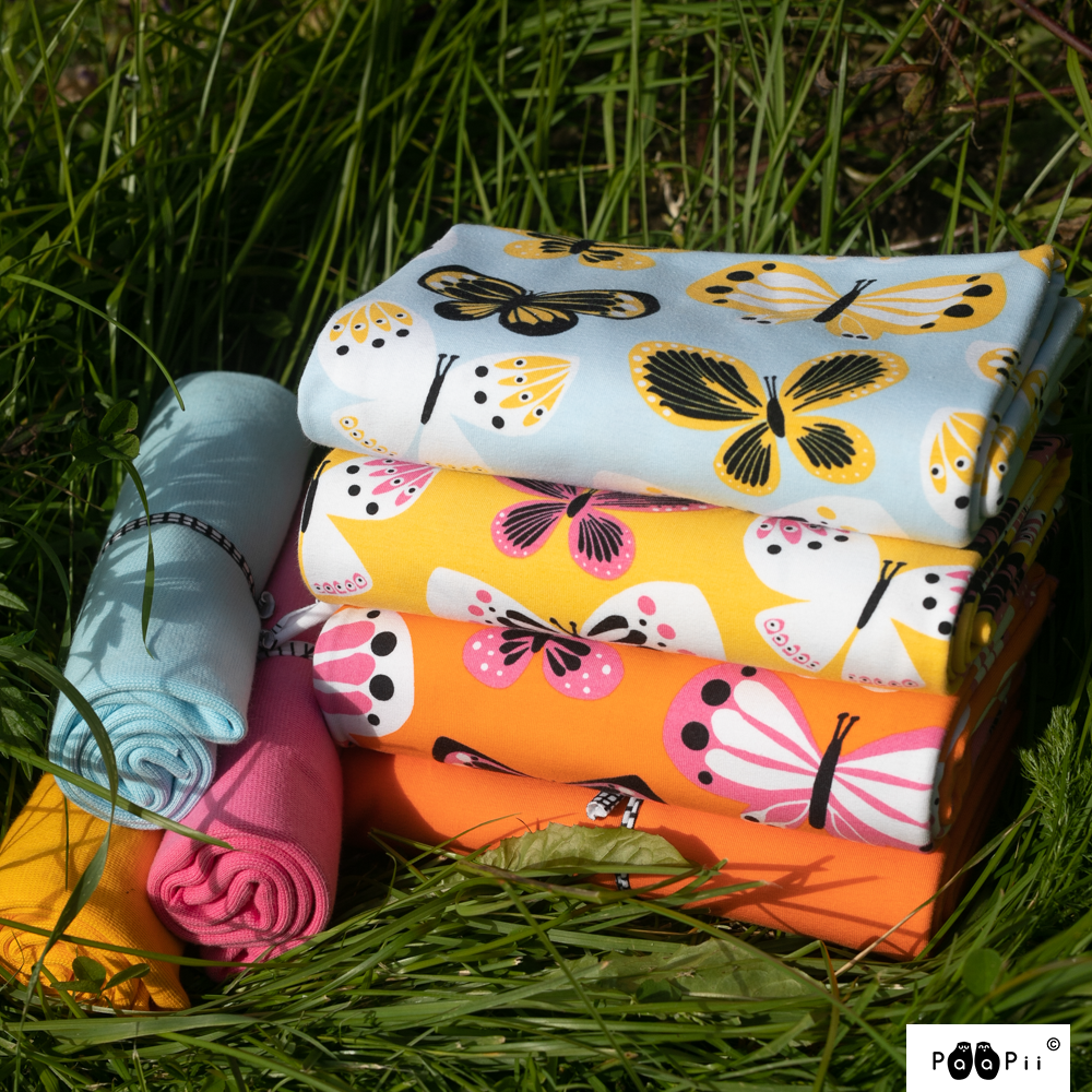 BUTTERFLIES - LIGHT BLUE/YELLOW - 5