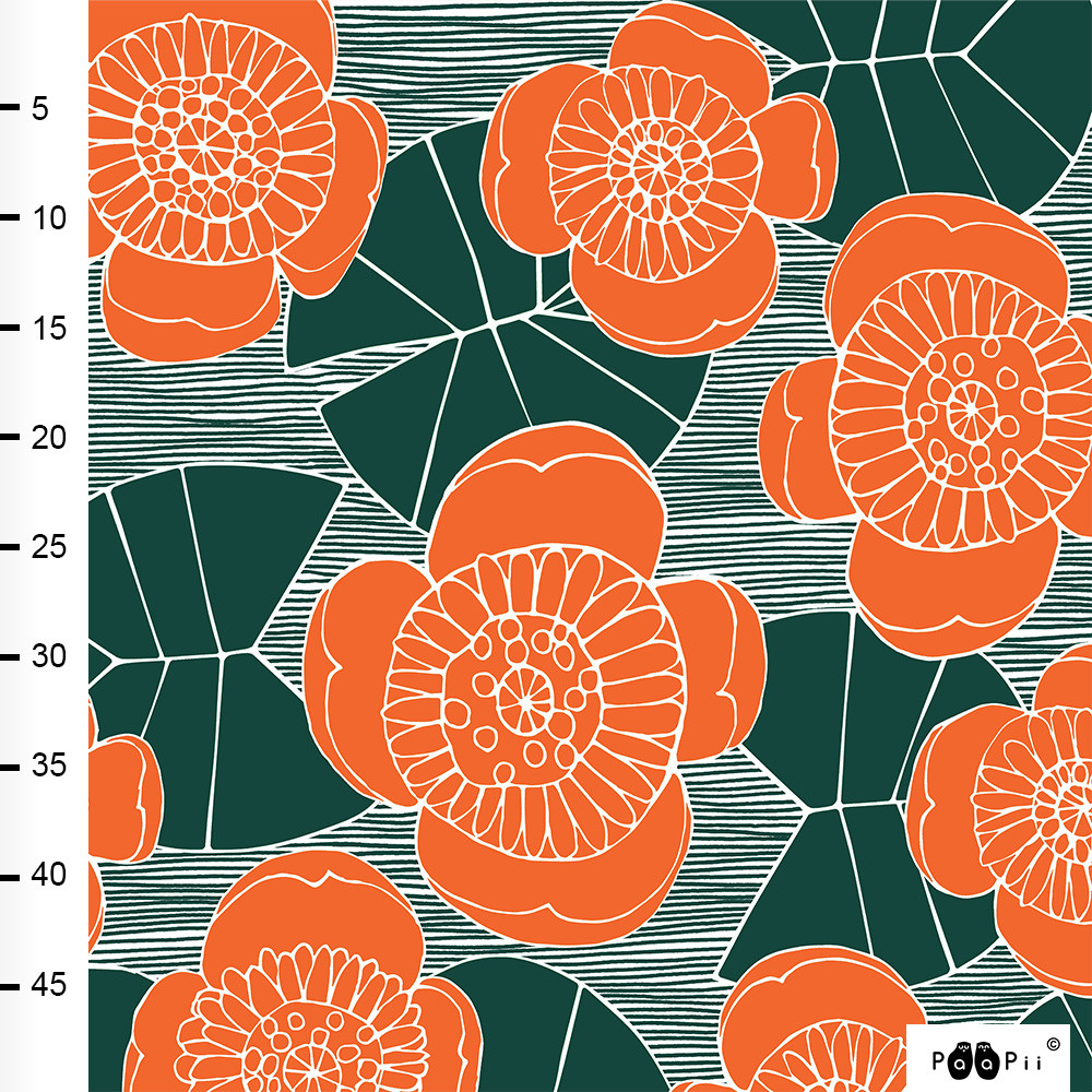 ULPUKKA - DARK GREEN/ORANGE