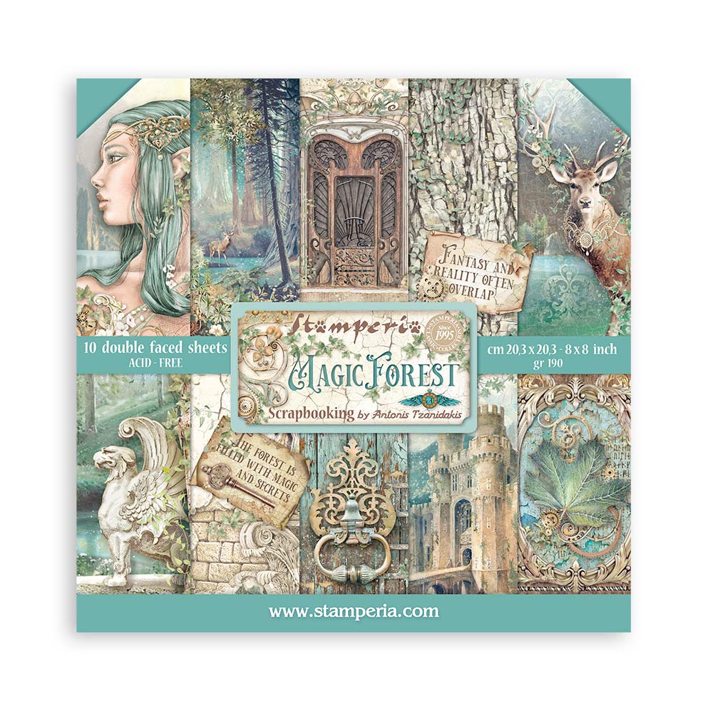 PP 8x8 Stamperia -Magic Forest