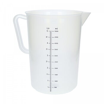 Målekande i plast 5 l