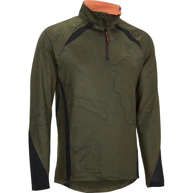 Swedteam Alpha Antibite Sweater Half-zip - grön