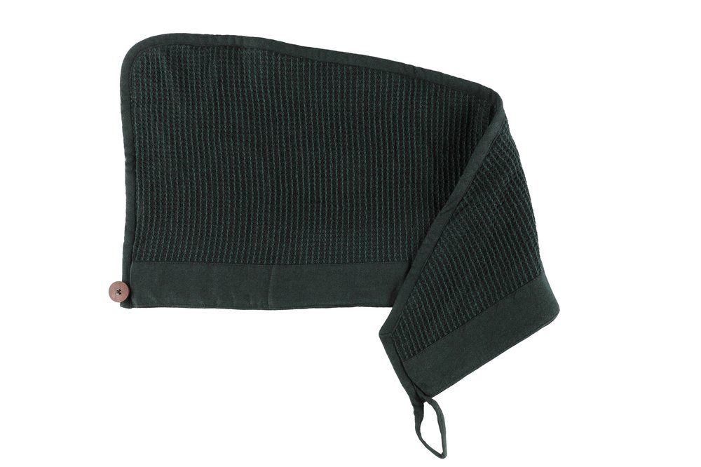 Hårhandduk mörkgrön 30x72cm - 3