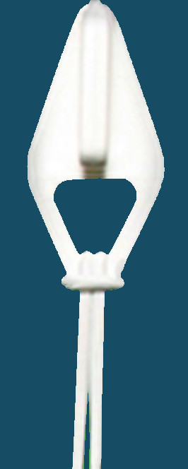 Band (nacke+rygg) L90, plast vit (S) - 3