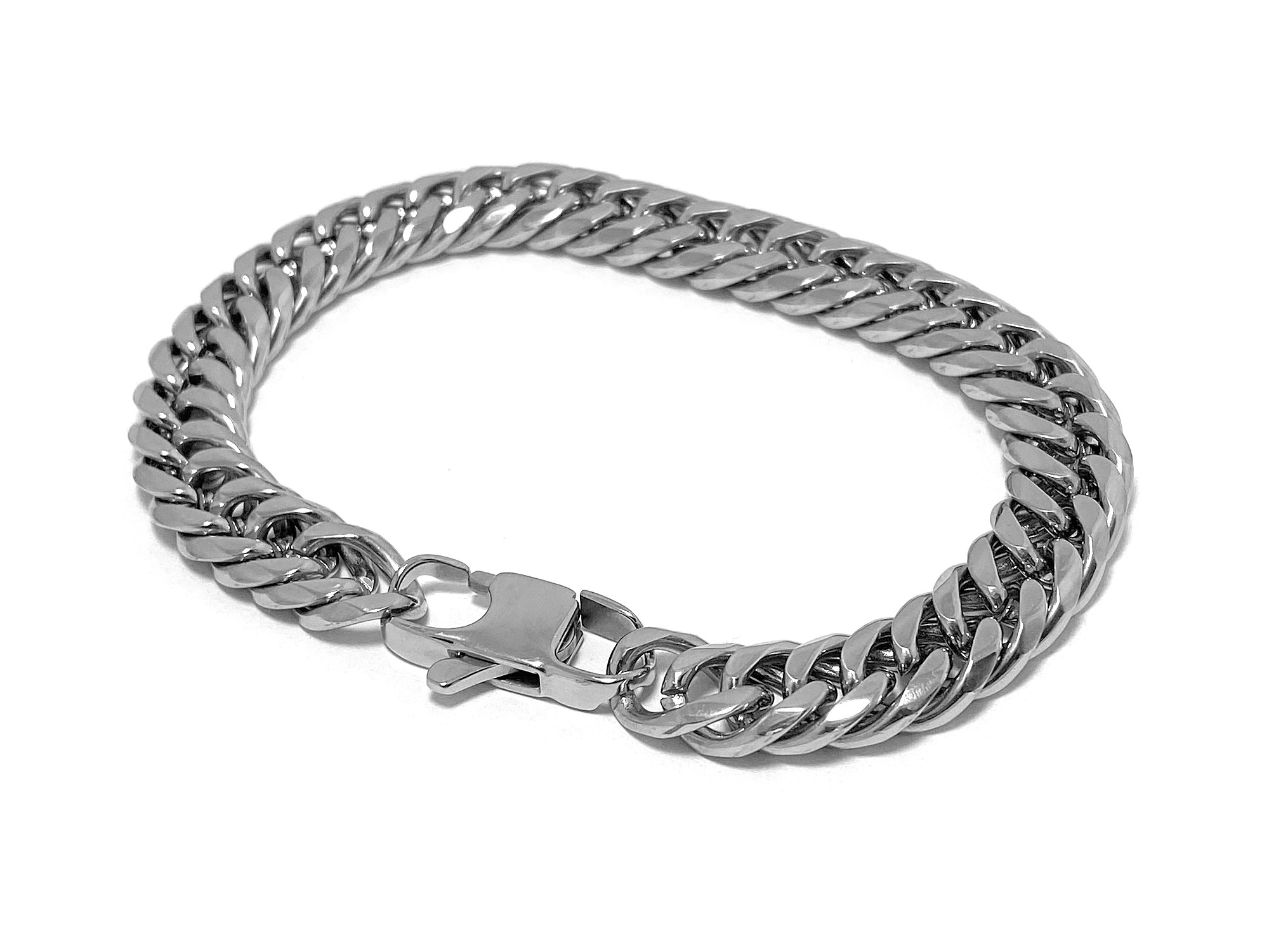 Kubansk Länkarmband i Rostfritt Stål, Cuban Länk Armband - 2