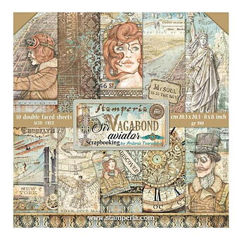 PP 8x8 Stamperia -Sir Vagabond Aviator