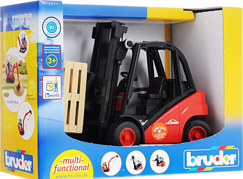 Bruder Linde Gaffeltruck H30D med 2 Pallar