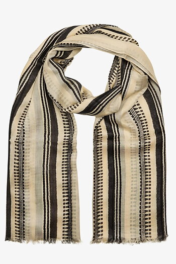 Unmade  - Bonitaum Stripe Scarf Print Black