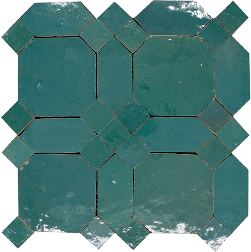 Zellige Artist - Atlas pPetrol    30 x 30 cm
