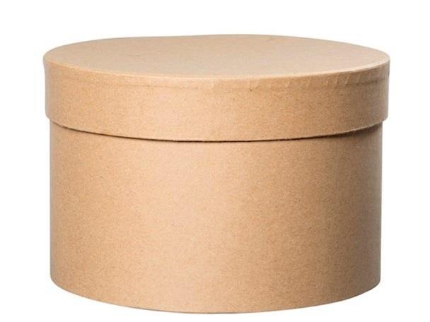 Hattbox narur D14cm  H10cm