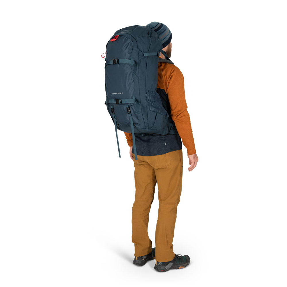 Rese-/vandringsryggsäck - OSPREY Farpoint Trek 55 Muted Space Blue - 7
