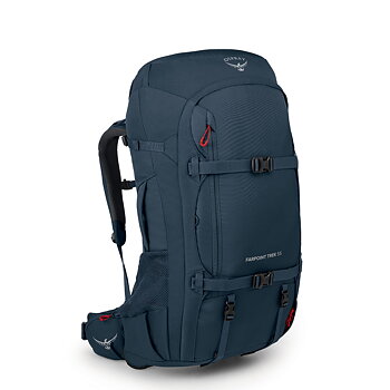 Rese-/vandringsryggsäck - OSPREY Farpoint Trek 55 Muted Space Blue